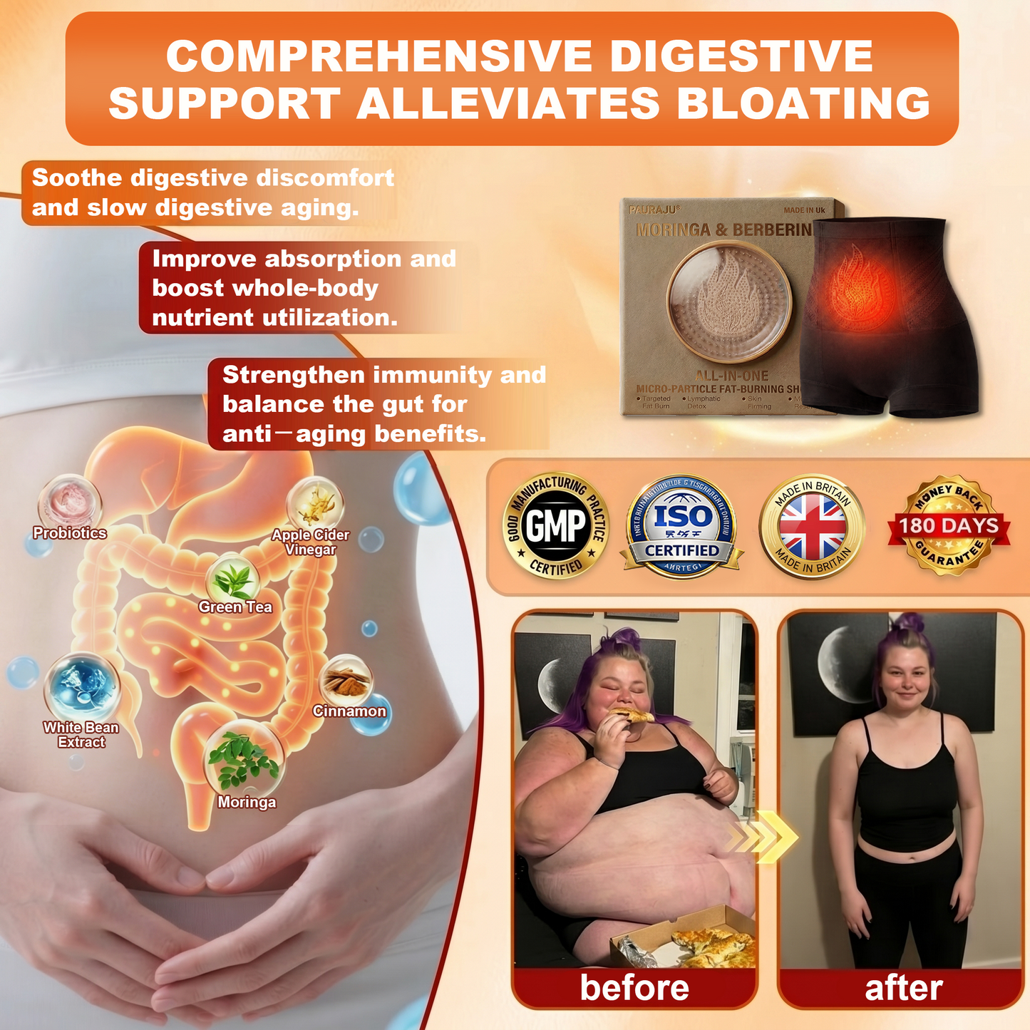 PAURAJU🥝® 30-Min All-in-One Micro-Particle Fat-Burning Shorts✅Ignites deep microcirculation to melt fat, flush toxins, and reverse metabolic aging. 🔔