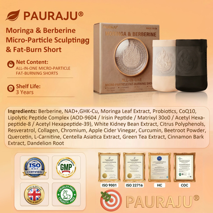 PAURAJU🥝® 30-Min All-in-One Micro-Particle Fat-Burning Shorts✅Ignites deep microcirculation to melt fat, flush toxins, and reverse metabolic aging. 🔔