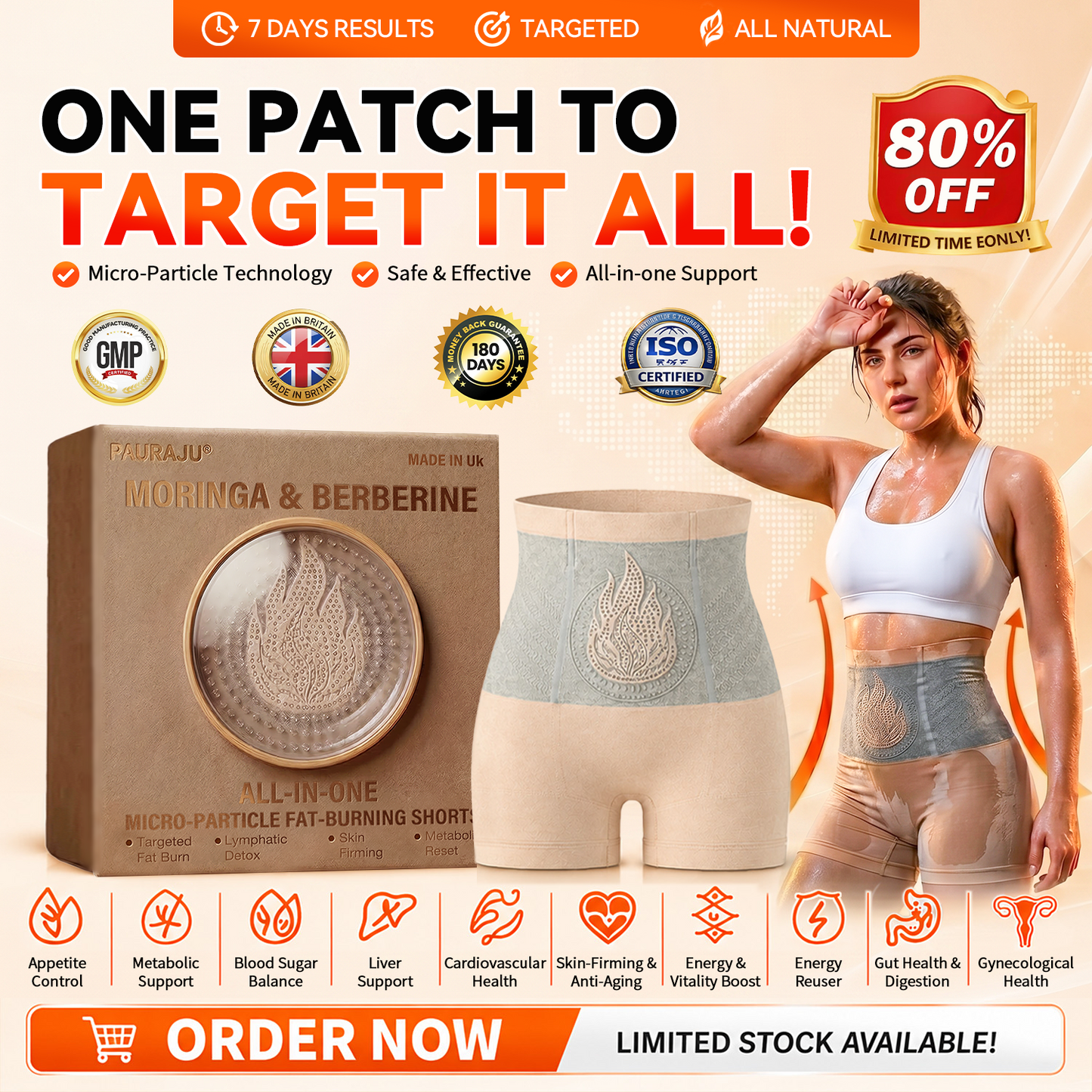 PAURAJU🥝® 30-Min All-in-One Micro-Particle Fat-Burning Shorts✅Ignites deep microcirculation to melt fat, flush toxins, and reverse metabolic aging. 🔔