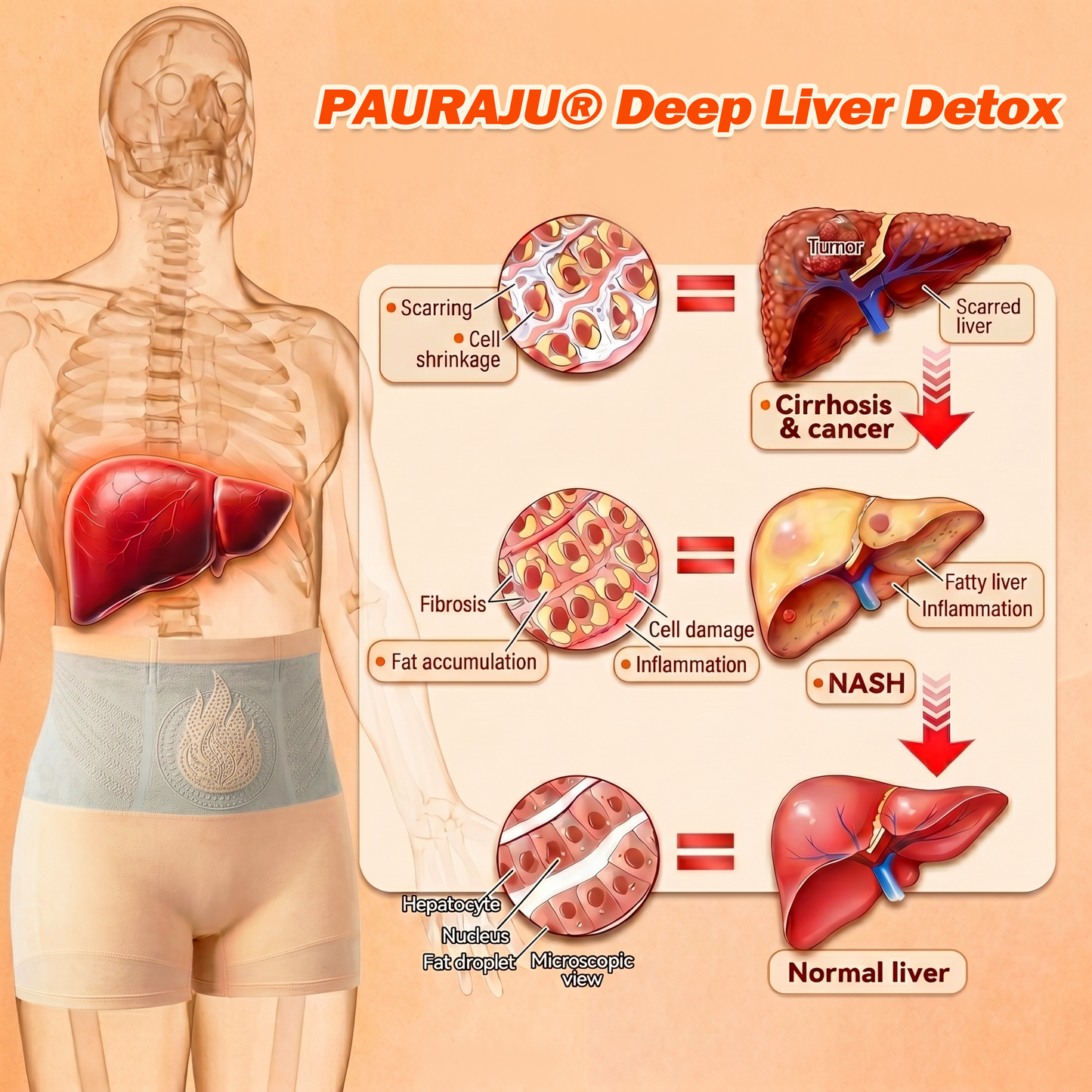PAURAJU🥝® 30-Min All-in-One Micro-Particle Fat-Burning Shorts✅Ignites deep microcirculation to melt fat, flush toxins, and reverse metabolic aging. 🔔