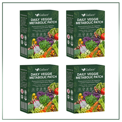 𝐆𝐚𝐟𝐚𝐜𝐞® 𝐃𝐚𝐢𝐥𝐲 𝐕𝐞𝐠𝐞𝐭𝐚𝐛𝐥𝐞 𝐌𝐞𝐭𝐚𝐛𝐨𝐥𝐢𝐜 𝐏𝐚𝐭𝐜𝐡 𝐮𝐬𝐞𝐬 𝐨𝐫𝐠𝐚𝐧𝐢𝐜 𝐯𝐞𝐠𝐞𝐭𝐚𝐛𝐥𝐞 𝐞𝐱𝐭𝐫𝐚𝐜𝐭𝐬 𝐚𝐧𝐝 𝐩𝐡𝐲𝐭𝐨𝐧𝐮𝐭𝐫𝐢𝐞𝐧𝐭𝐬 𝐟𝐫𝐨𝐦 𝟑𝟗 𝐯𝐞𝐠𝐞𝐭𝐚𝐛𝐥𝐞𝐬 + 𝐠𝐫𝐞𝐞𝐧𝐬 𝐭𝐨 𝐬𝐮𝐩𝐩𝐨𝐫𝐭 𝐝𝐞𝐭𝐨𝐱, 𝐝𝐢𝐠𝐞𝐬𝐭𝐢𝐨𝐧 & 𝐦𝐞𝐭𝐚𝐛𝐨𝐥𝐢𝐜 𝐫𝐞𝐬𝐞𝐭, 𝐚𝐧𝐝 𝐛𝐨𝐨𝐬𝐭 𝐞𝐧𝐞𝐫𝐠𝐲 𝐟𝐨𝐫 𝐚𝐥𝐥-𝐝𝐚𝐲 𝐰𝐞𝐥𝐥𝐧𝐞𝐬𝐬.