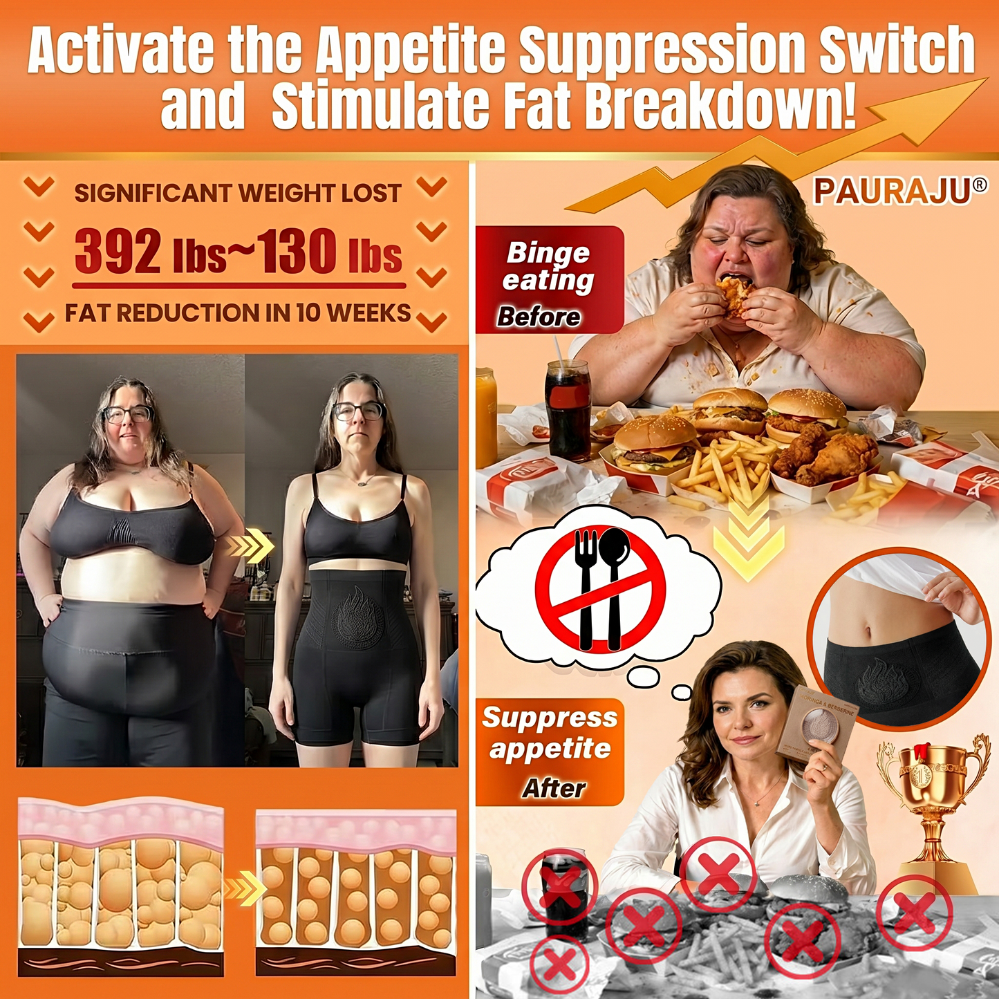PAURAJU🥝® 30-Min All-in-One Micro-Particle Fat-Burning Shorts✅Ignites deep microcirculation to melt fat, flush toxins, and reverse metabolic aging. 🔔